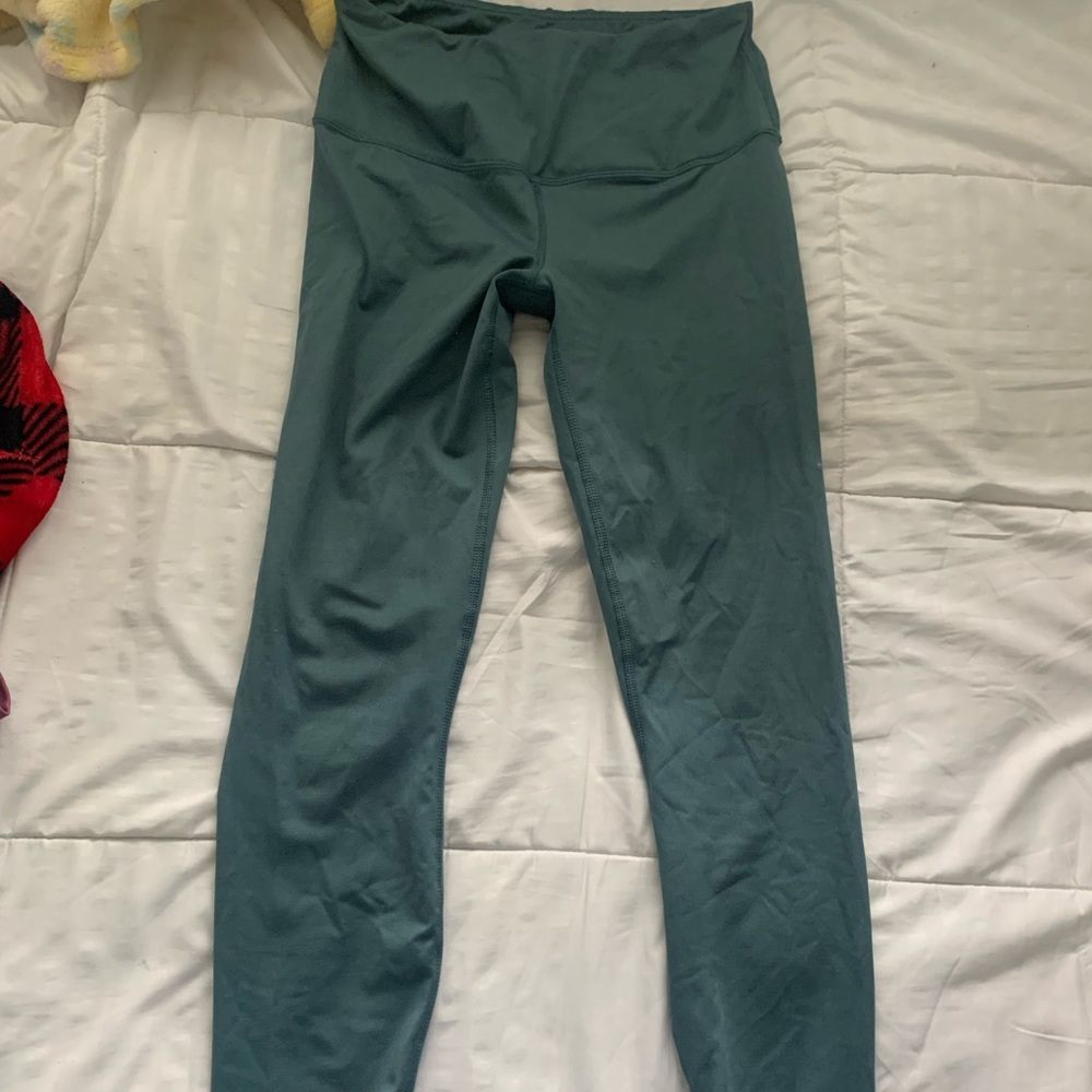 Sea Green Athletic Workout Leggings Mid-rise size small